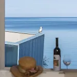 Tesla With Sea View アパート ポレッチ